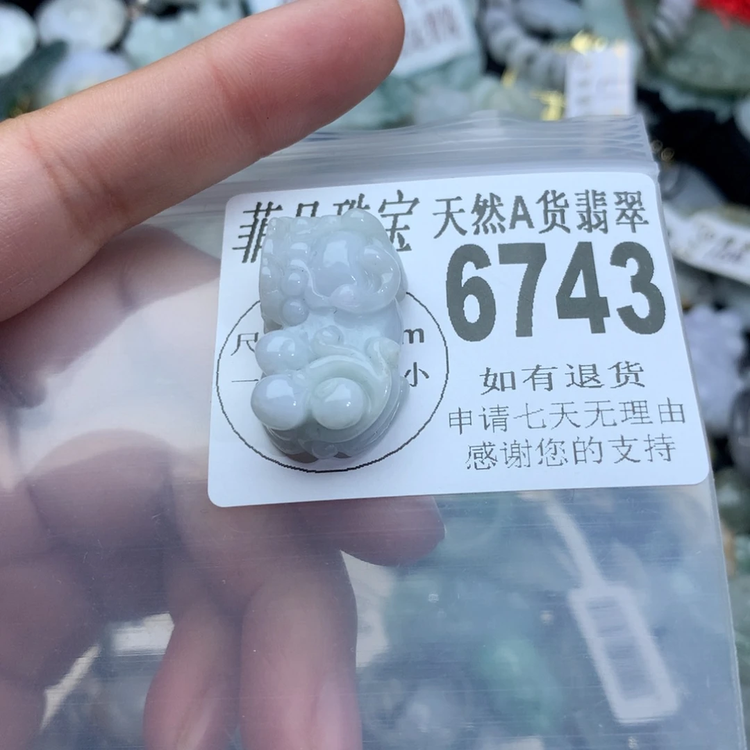 翡翠颈饰未镶嵌6743。