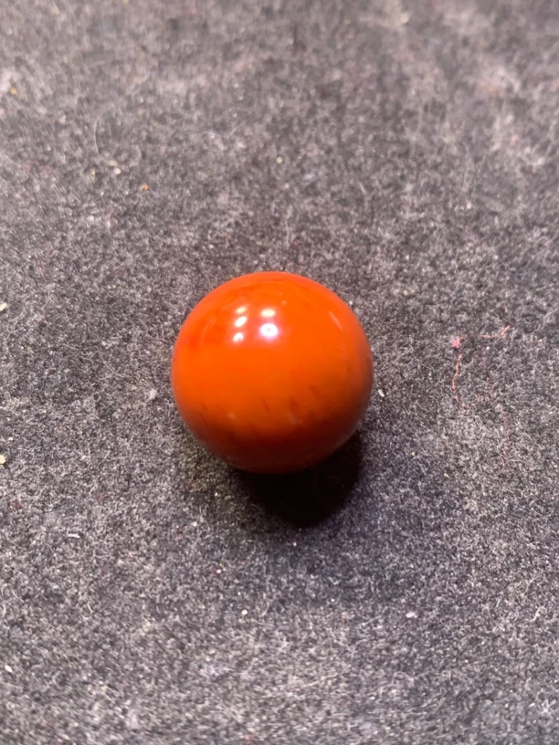 南红单珠成色漂亮