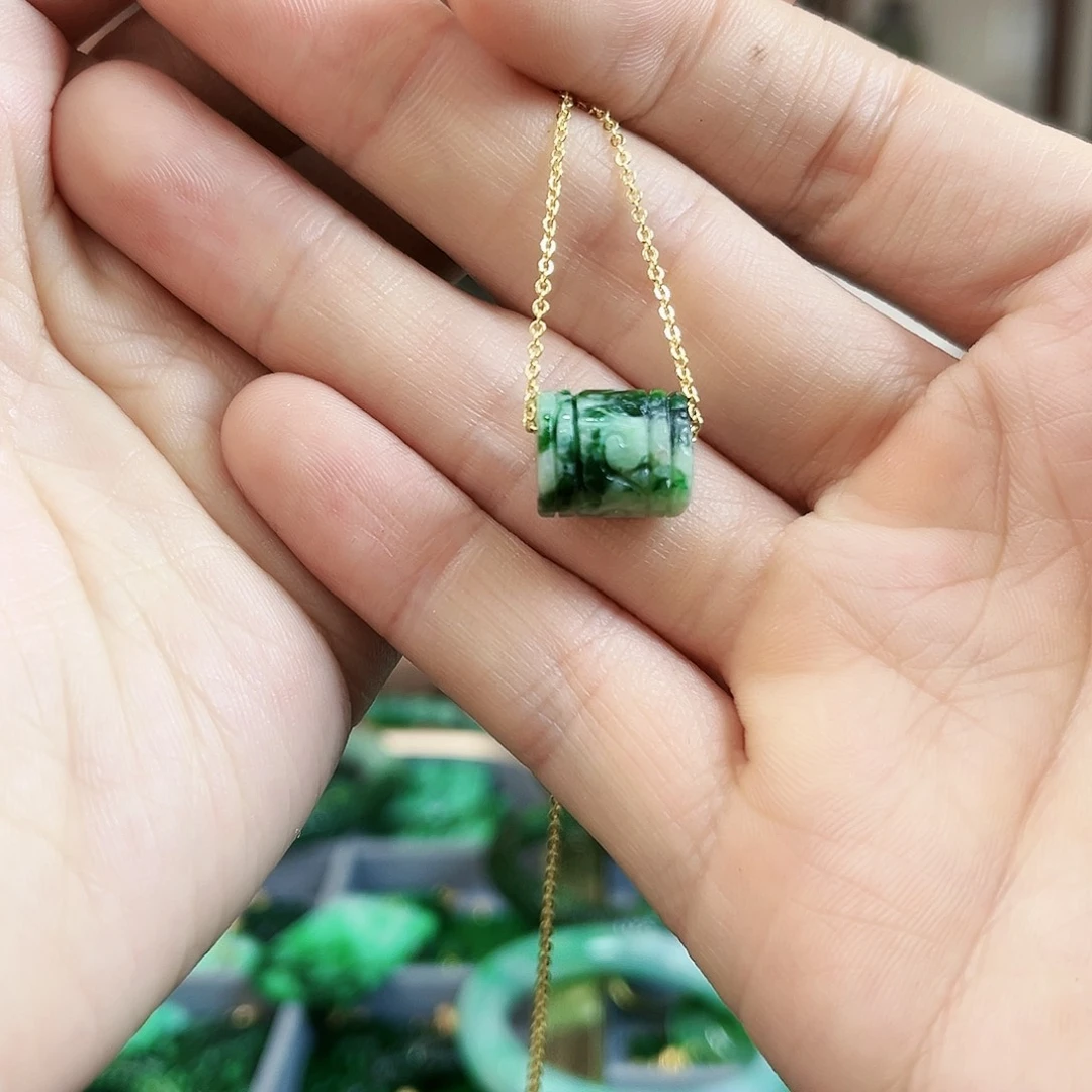 翡翠颈饰未镶嵌吊坠多样性发货