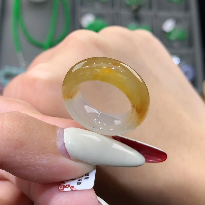 未镶嵌戒指翡翠14-15
