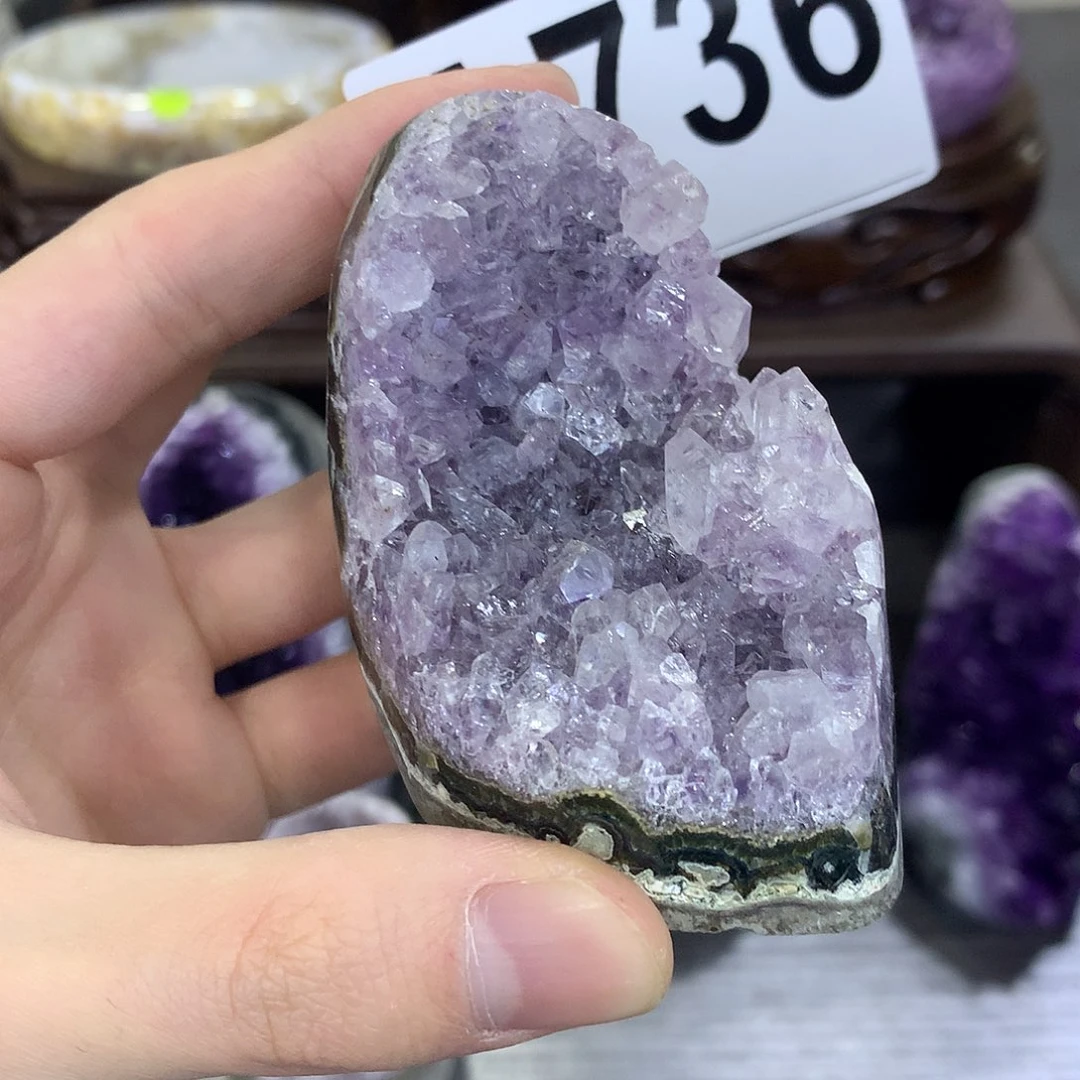 紫晶珠宝半成品未镶嵌736