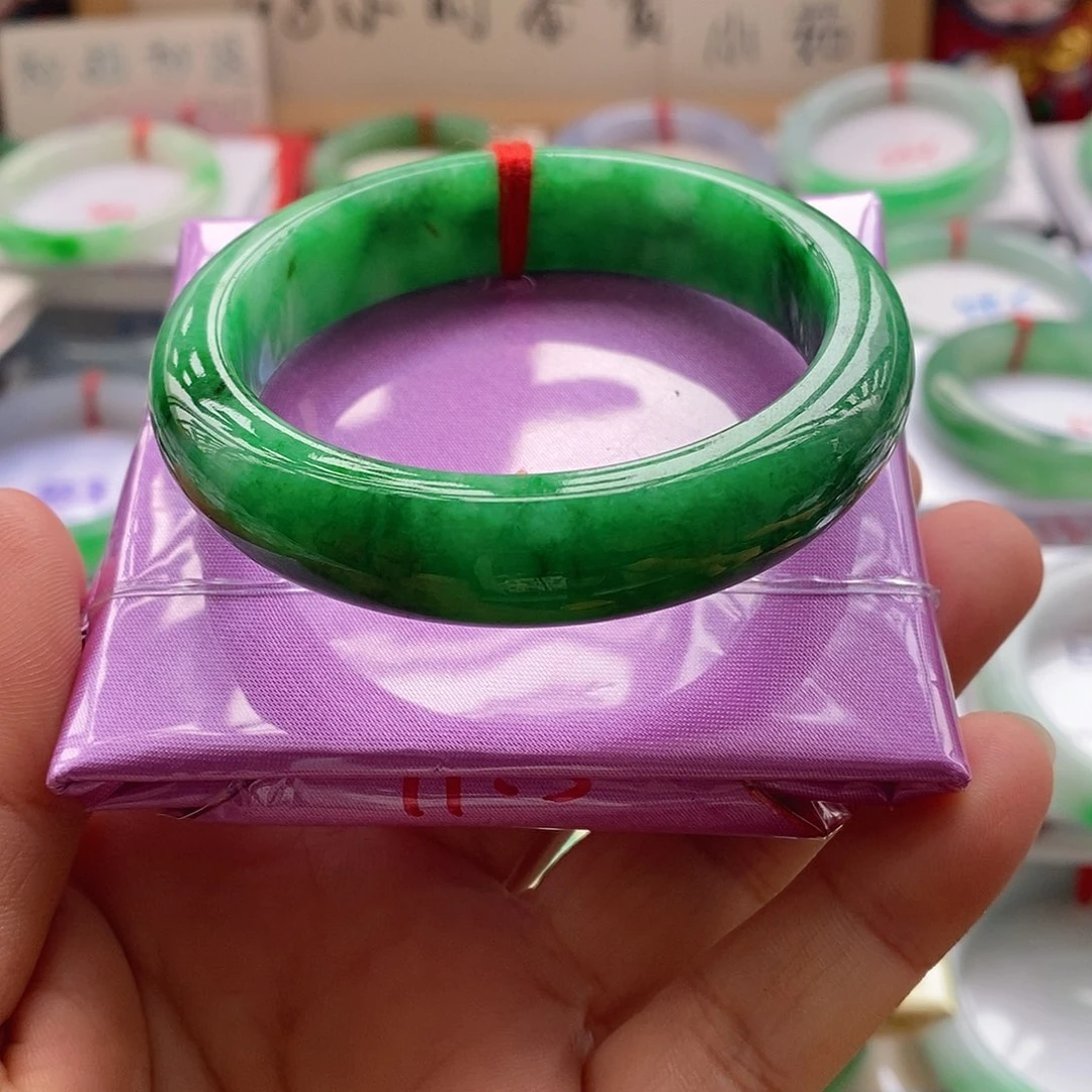 翡翠未镶嵌手镯18号