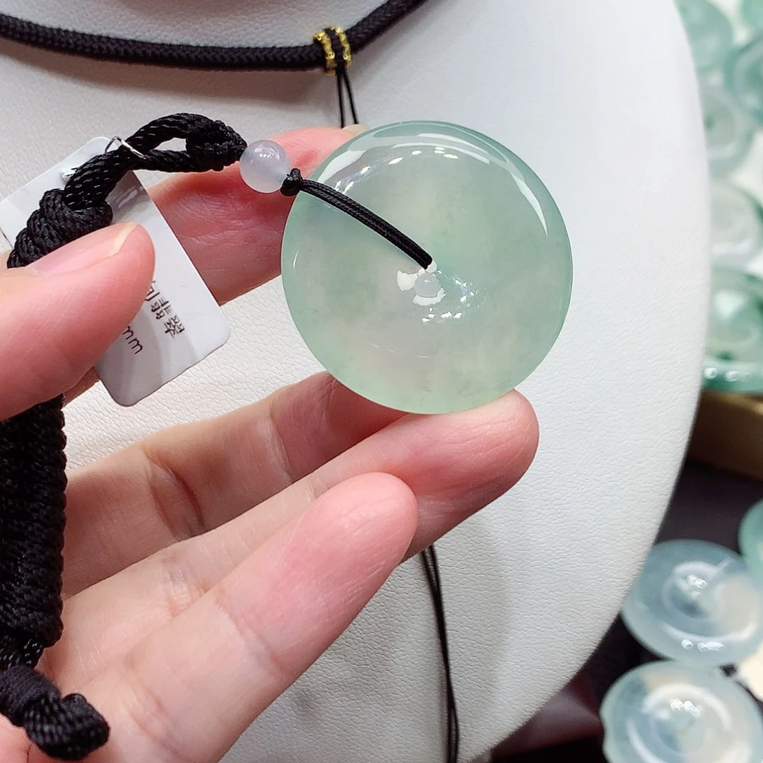 颈饰未镶嵌翡翠编号55，30.3/5.6