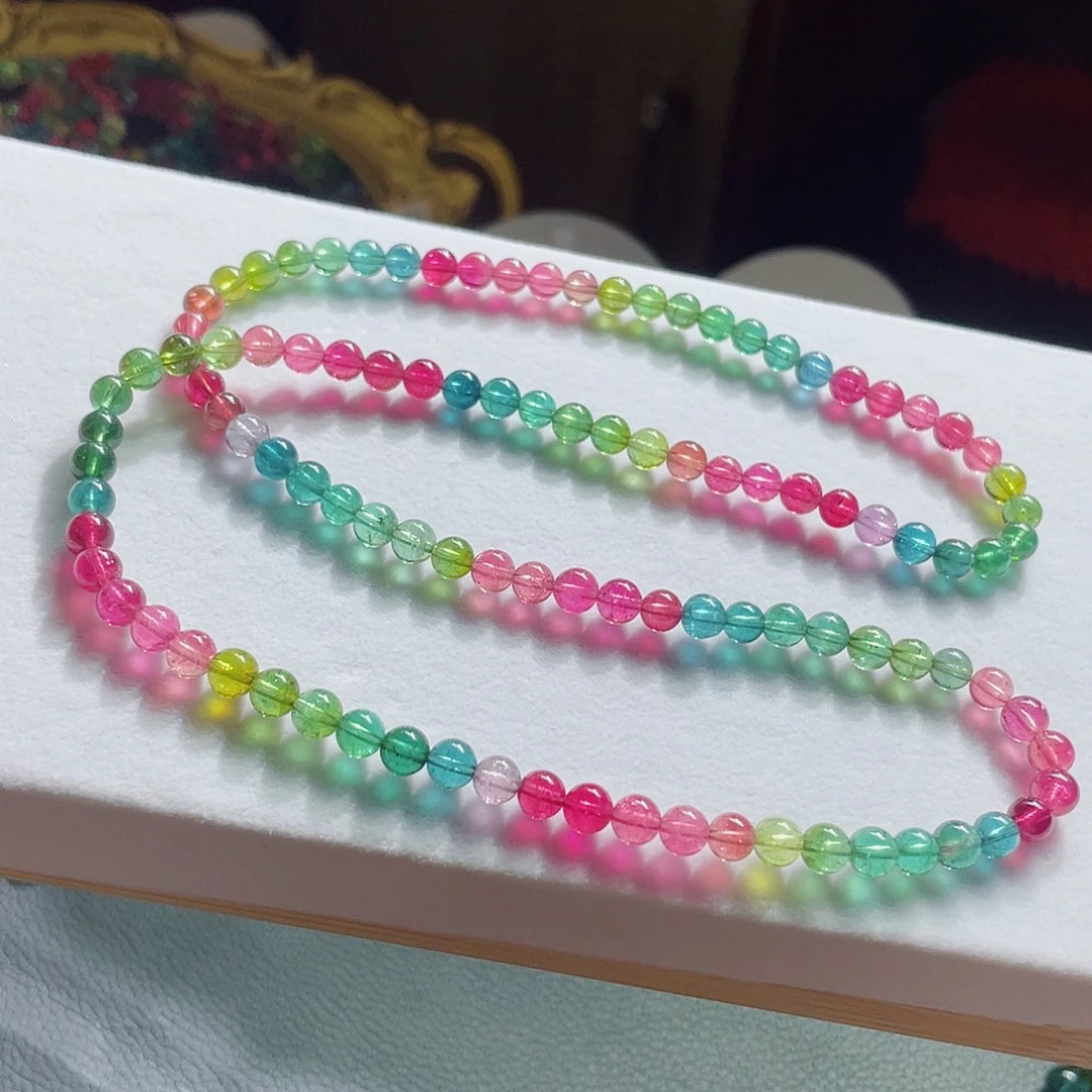 未镶嵌碧玺手链6mm左右