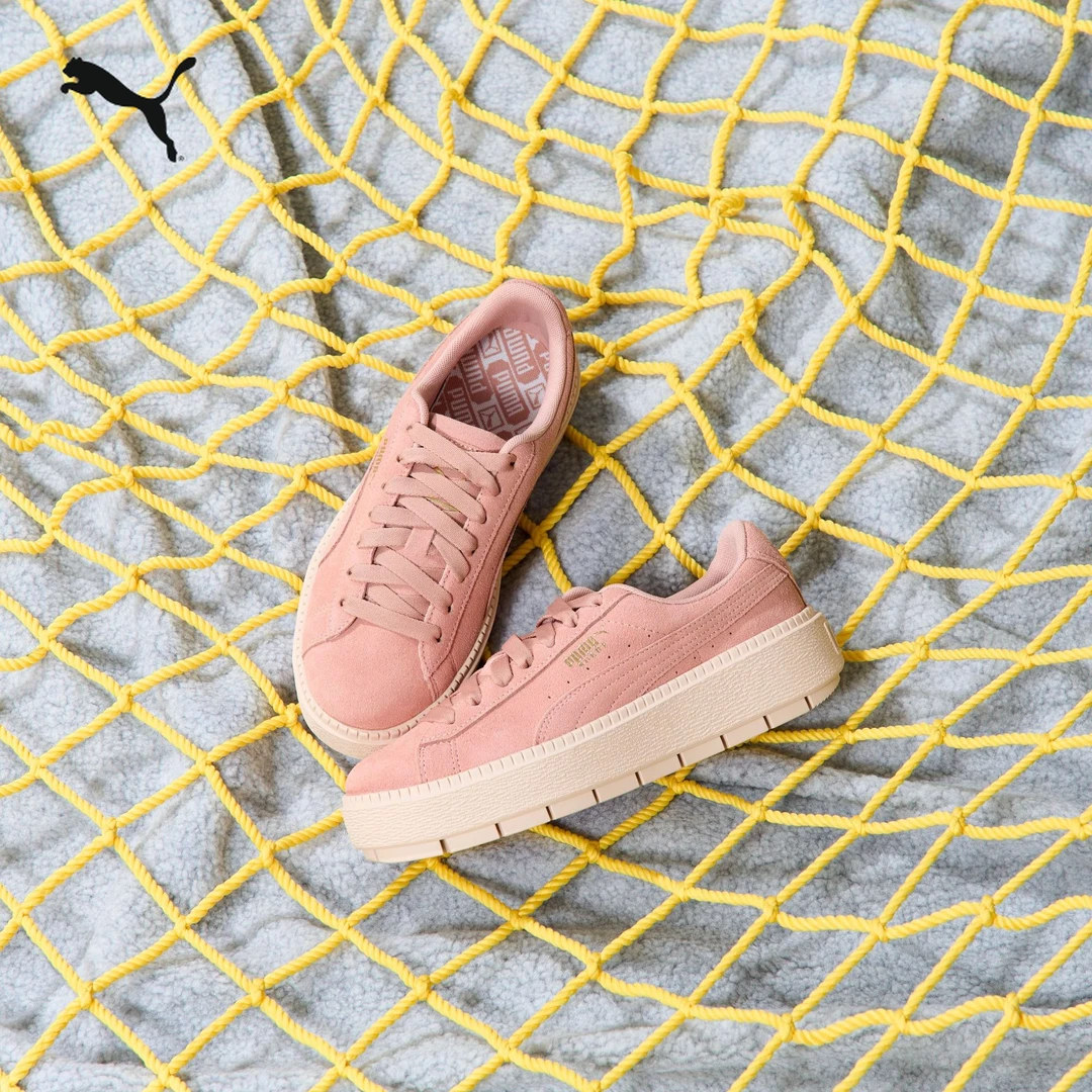 PUMA彪马女子复古增高厚底休闲鞋松糕鞋 PLATFORM TRACE 365830