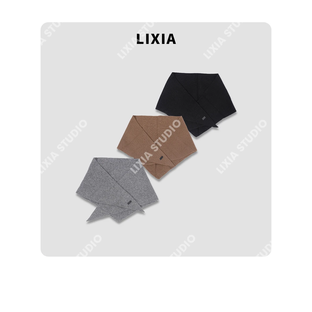 LIXIA【秋日来信】丽霞自留款百搭秋冬时尚搭配简约披肩-D9939