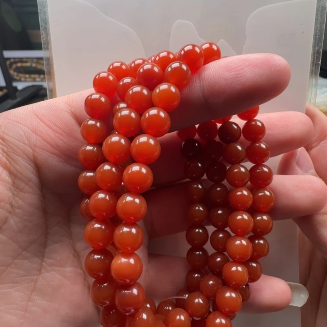 波***波石英质玉（缅黄）未镶嵌颈饰