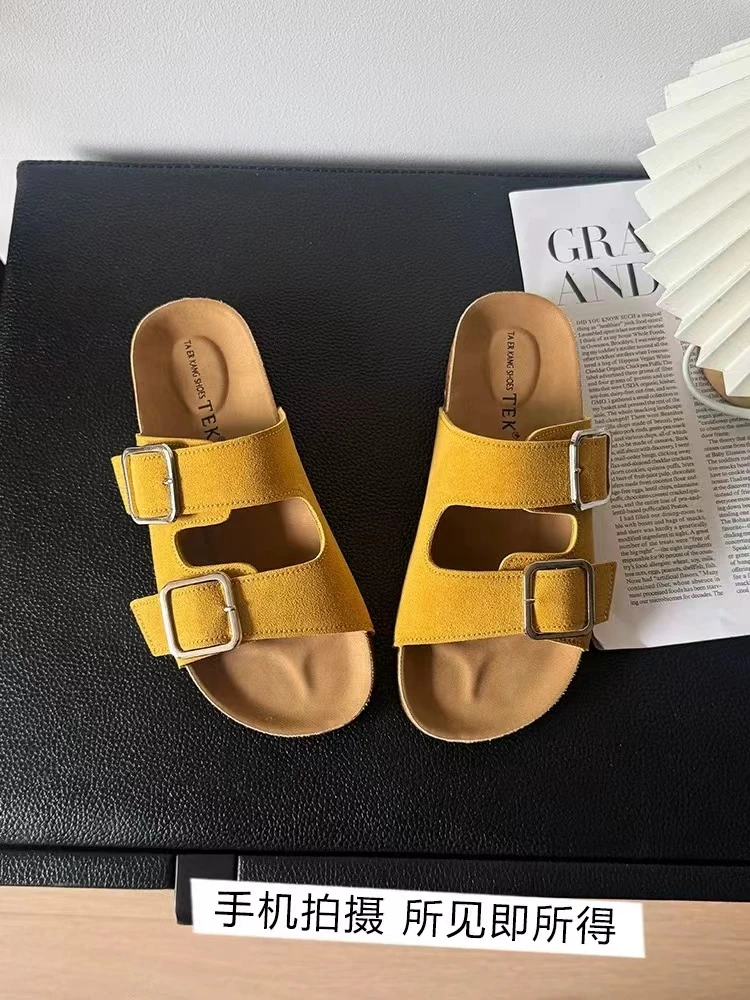 夏款法式拖鞋女新款配裙子仙女风透气拖鞋1688-2