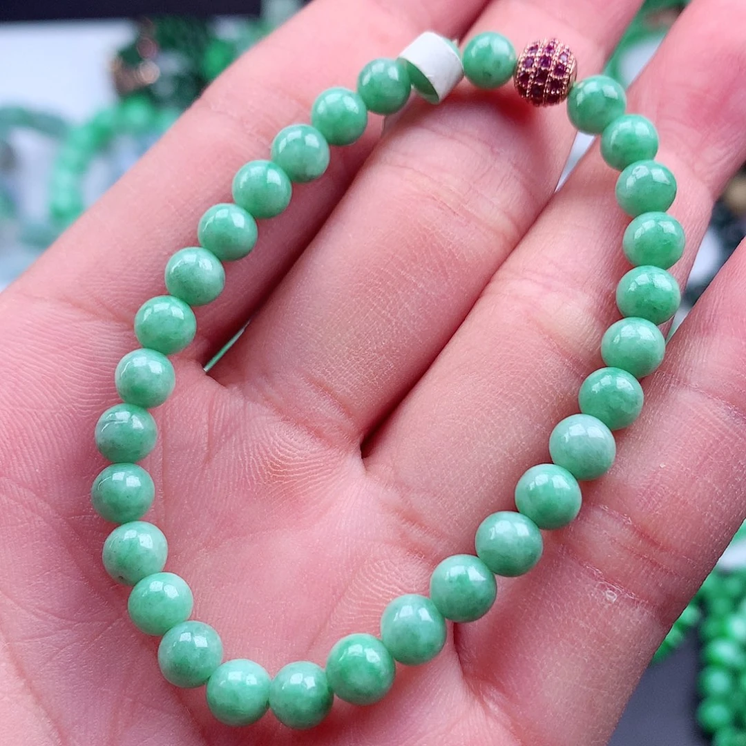 未镶嵌手链翡翠手串