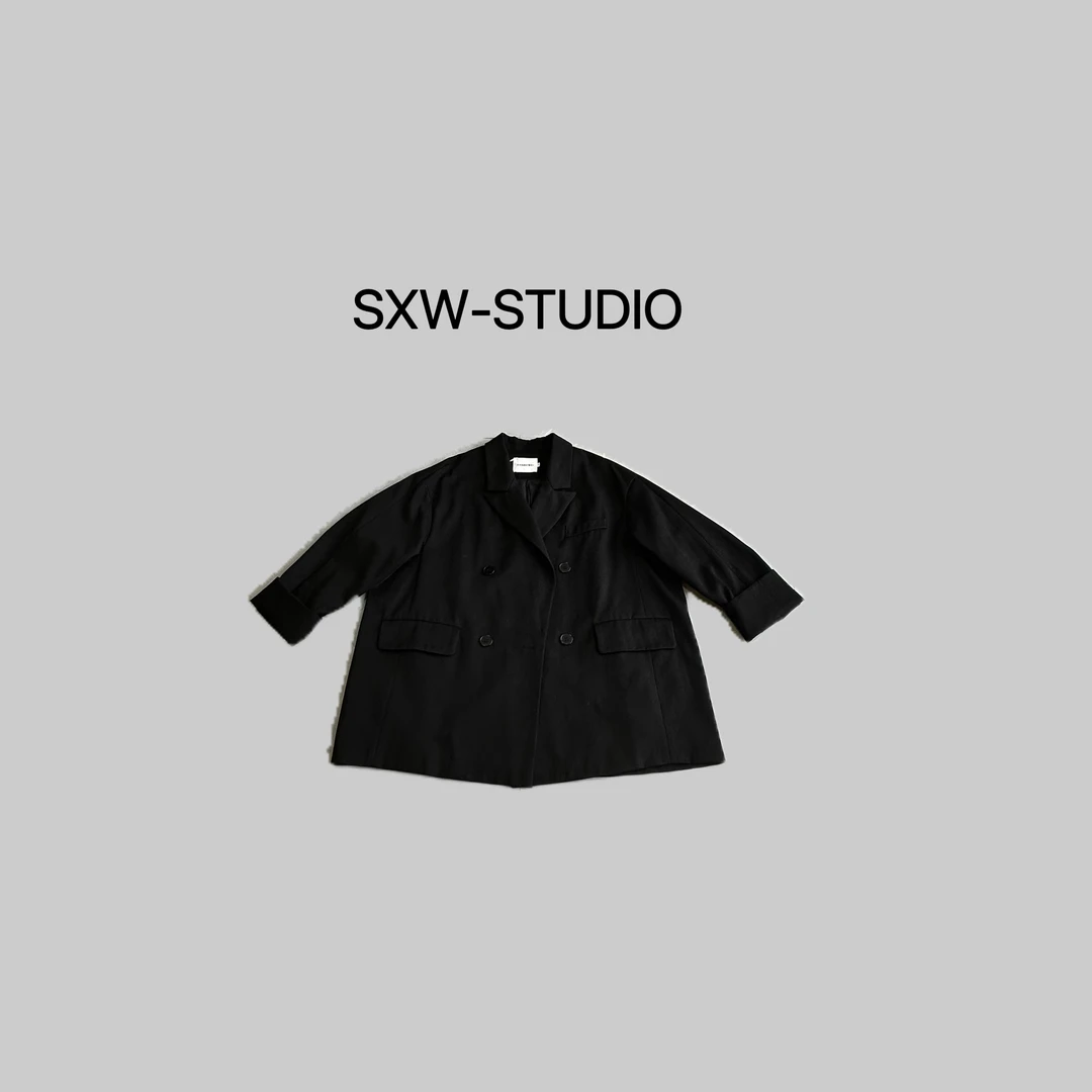 【善喜微】秋冬设计师休闲西服外套网红洋气炸街清冷百搭老钱风女装