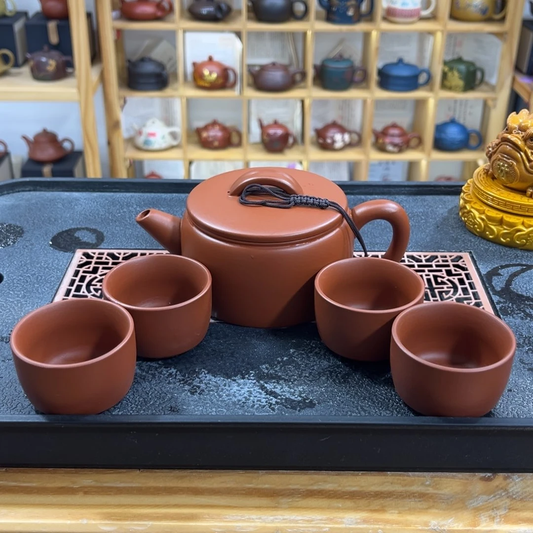 紫砂紫砂汉瓦（一壶四杯）