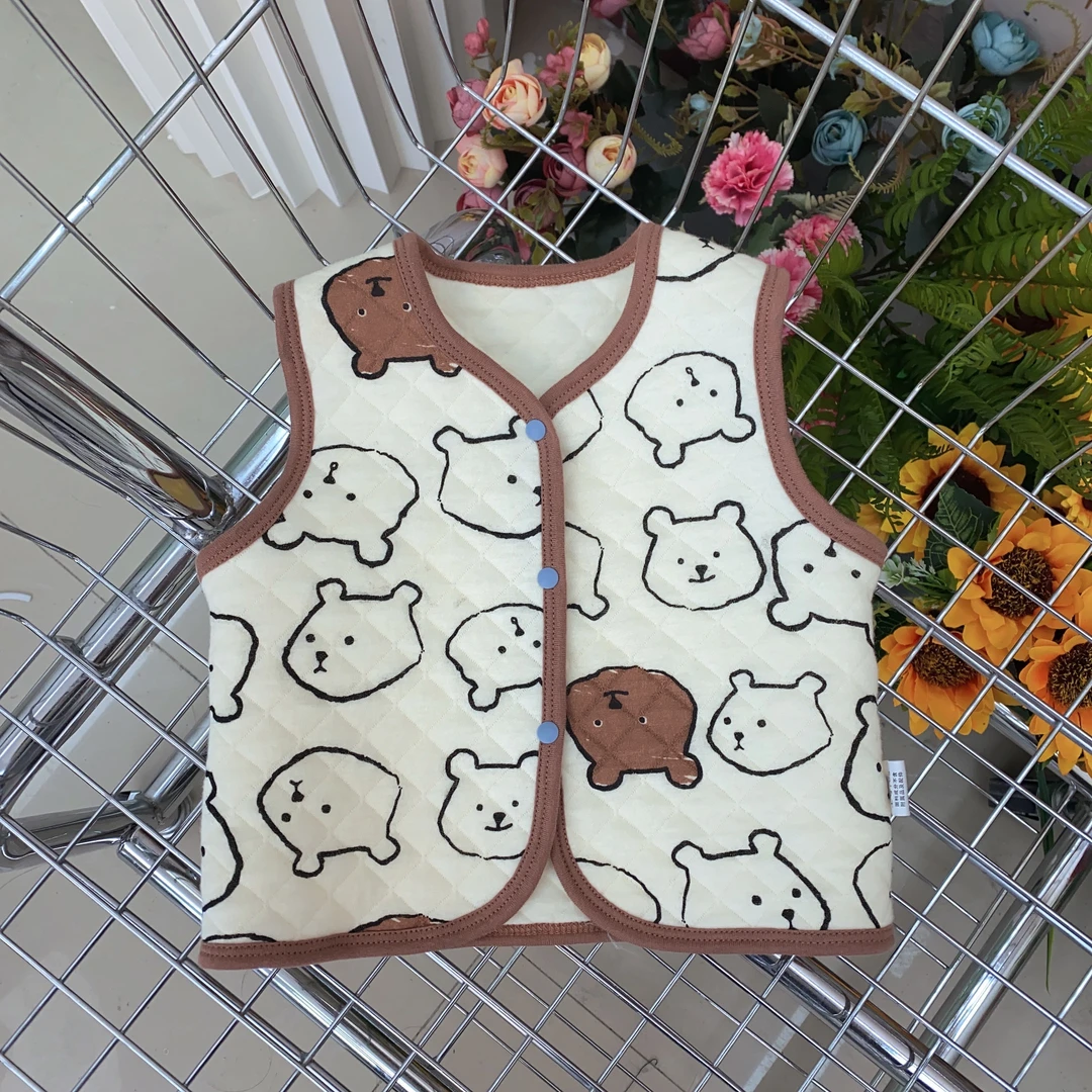 【镇店之宝】婴儿马甲春秋新生儿保暖睡衣冬季夹棉宝宝马甲