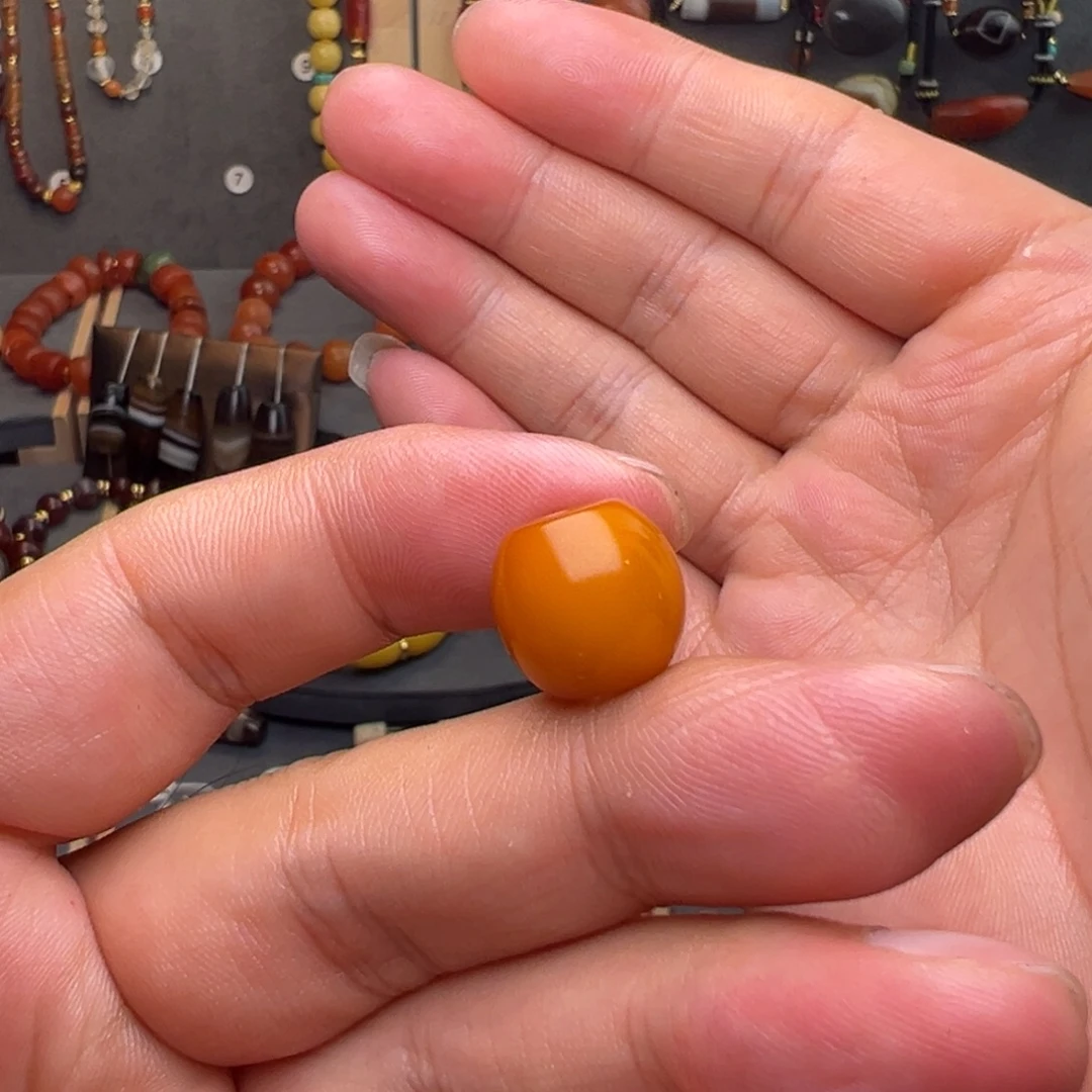 裸石琥珀未镶嵌蜜蜡单珠