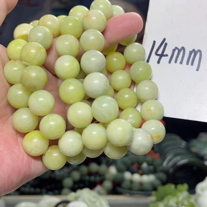 蛇纹石玉手串多样性发货未镶嵌