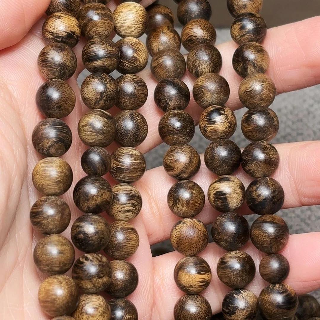 沉香手串越南芽庄白棋楠瘤疤帝王料08×108