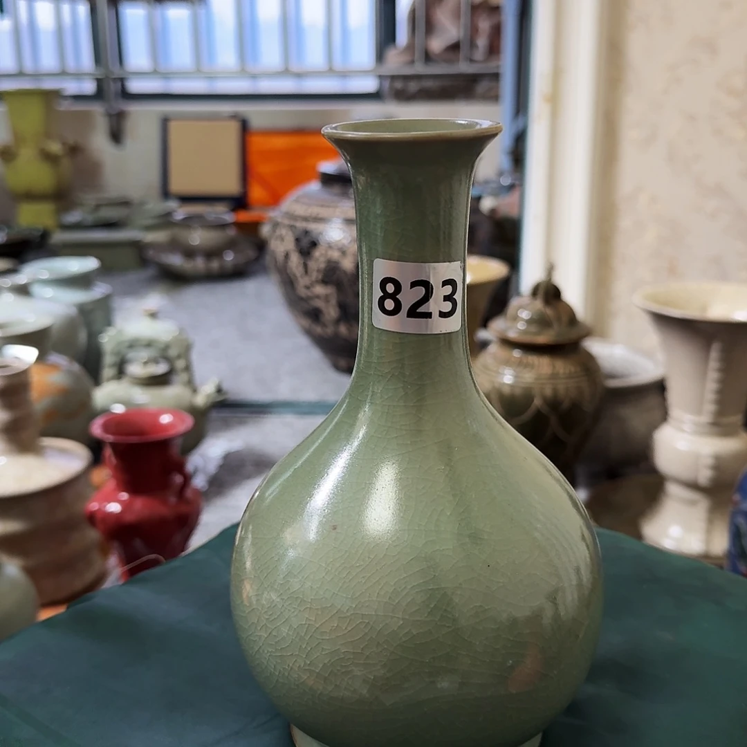 摆件陶老窑口玉壶春高度20 公分