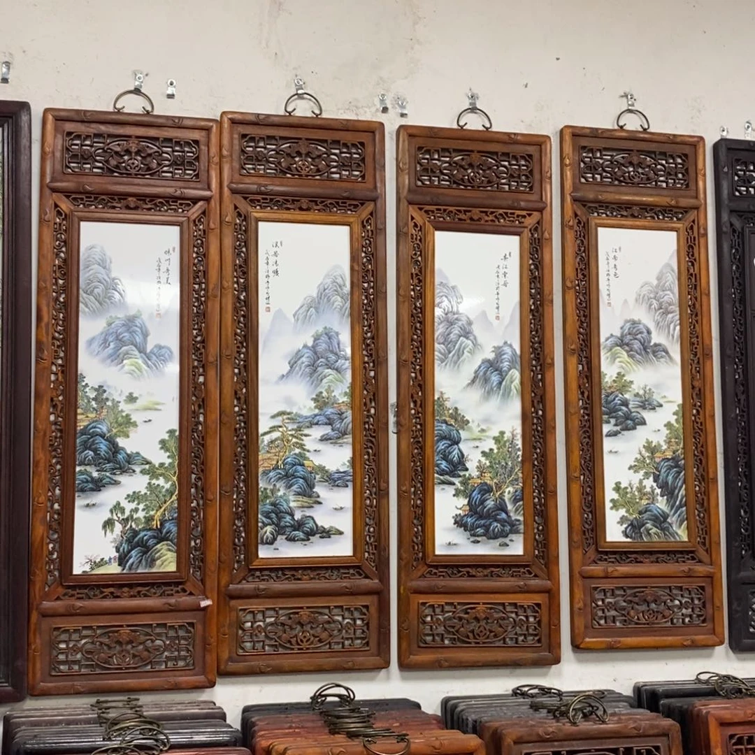 瓷片120*36*4 景德镇瓷板画柴窑烧制