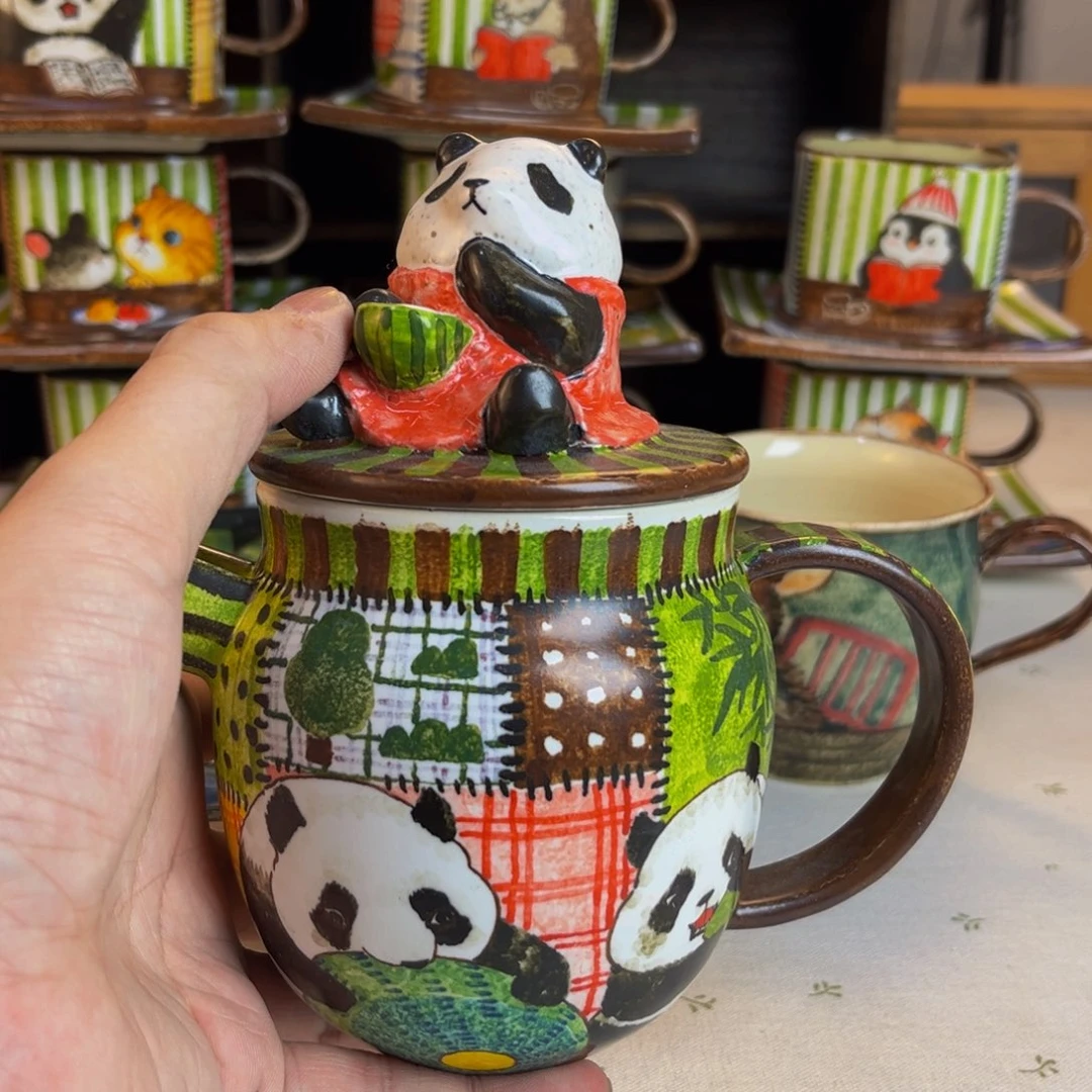 【闪购商品】摆件芥**子桃园山房高温釉下彩