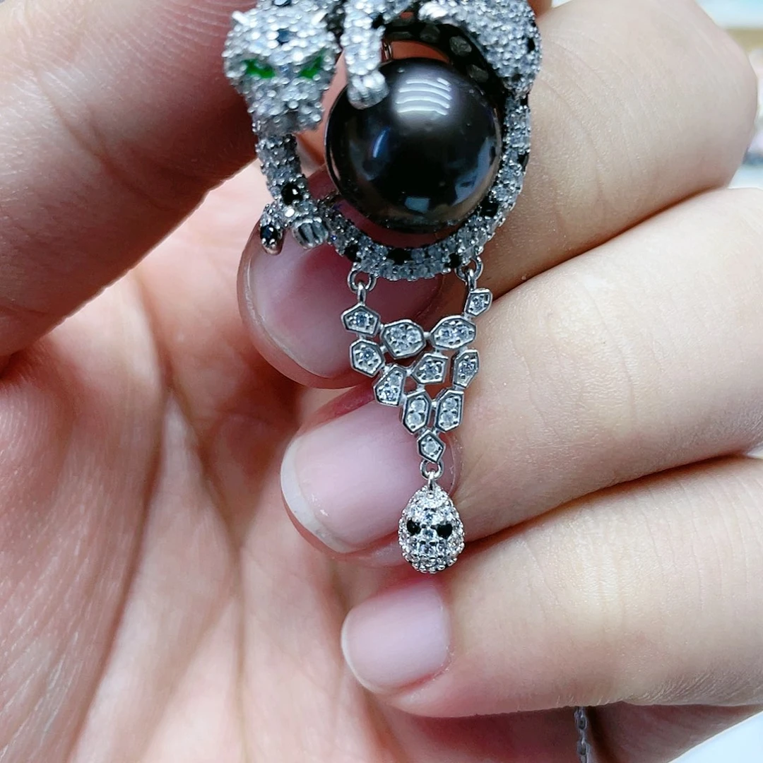 海水珍珠颈饰银S925镶嵌