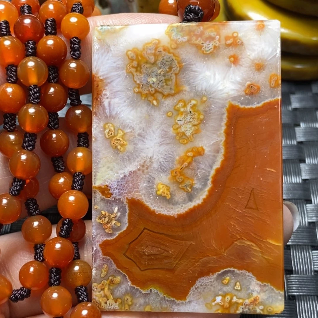 玛瑙/玉髓颈饰未镶嵌丽****文