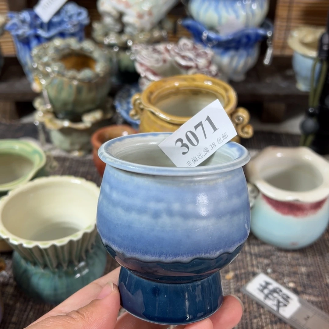 红陶景德镇手工花盆