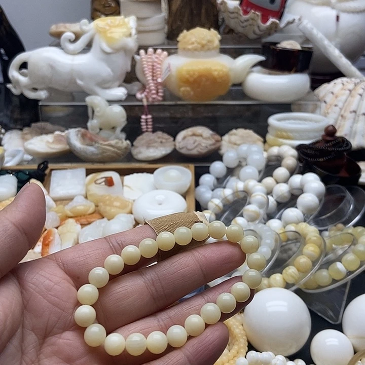 非金属贝壳全黄全品0.8单圈