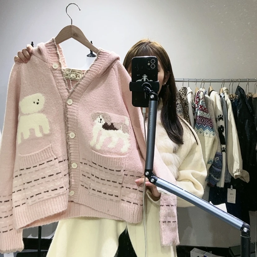 【闪购商品】粉色开衫