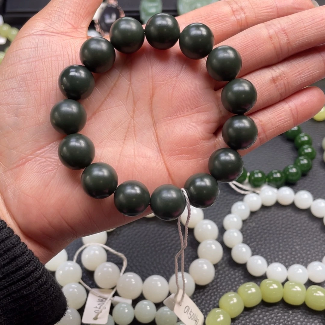 和田玉未镶嵌手链