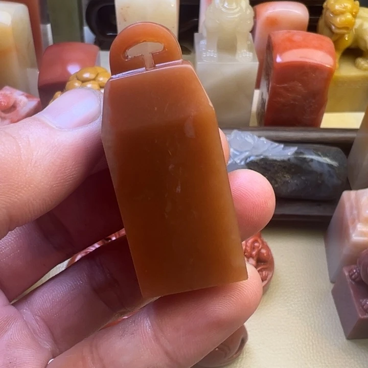印石寿山石如意钮