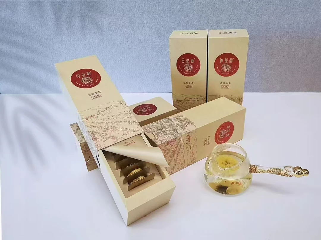 菊花茶玲珑香金菊一朵一杯