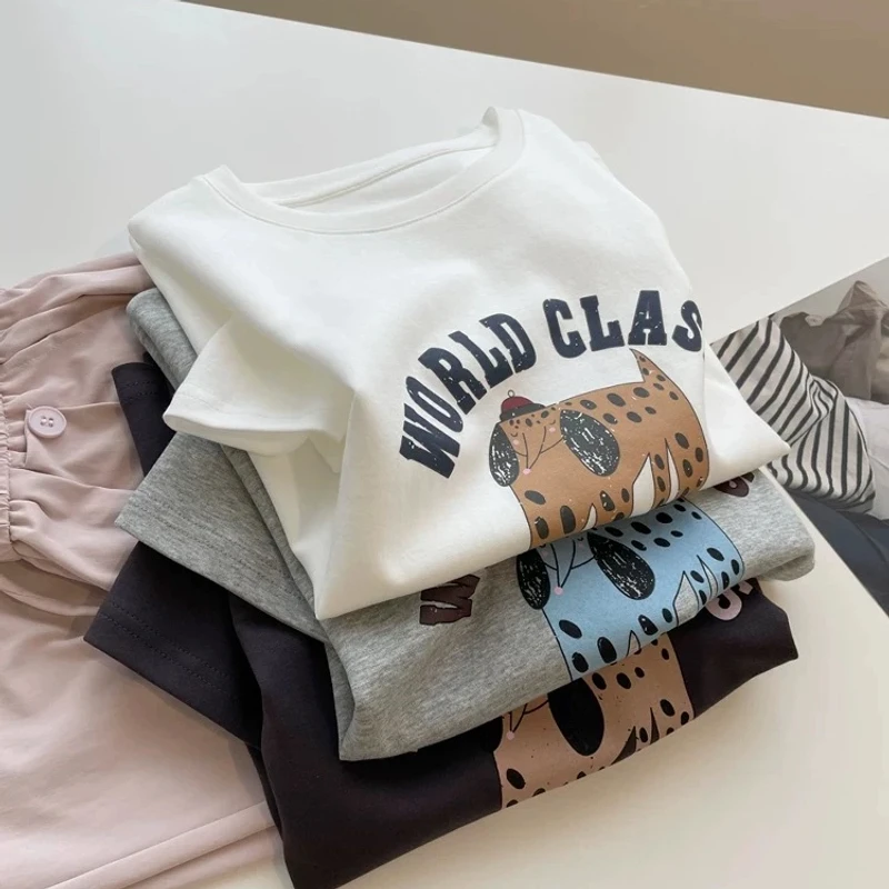 -ARRLMORRE品牌【不象】双面高支密水柔棉显瘦短袖T