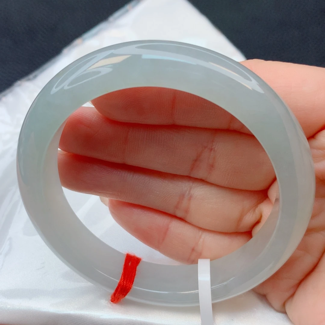 翡翠未镶嵌手镯55-56冰透晴水