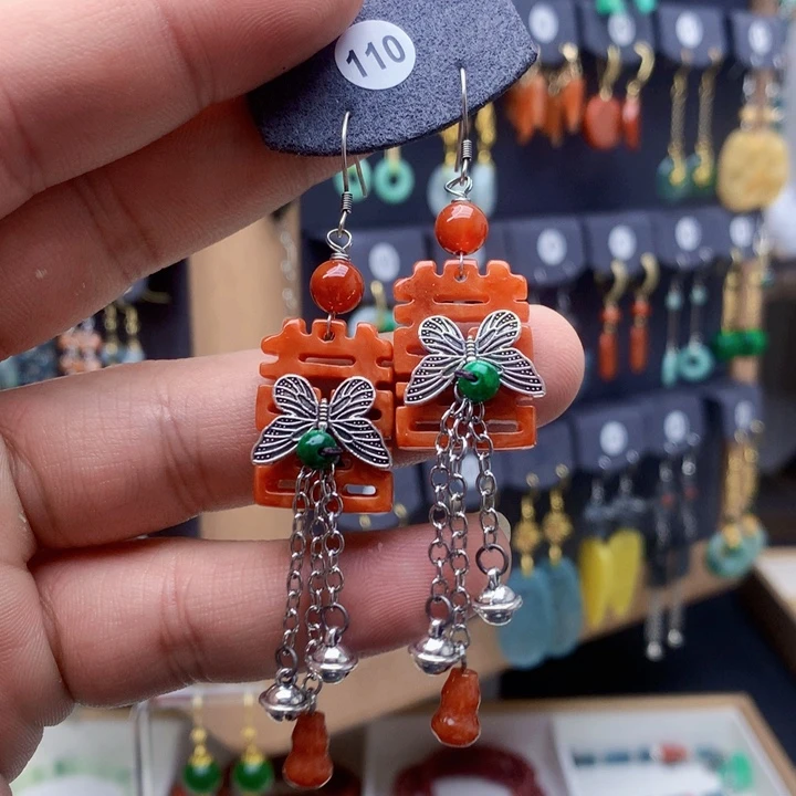 未镶嵌翡翠耳饰耳饰