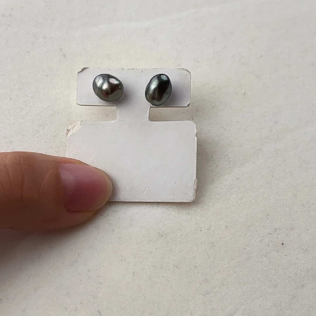 18K金镶嵌海水珍珠耳饰舒*