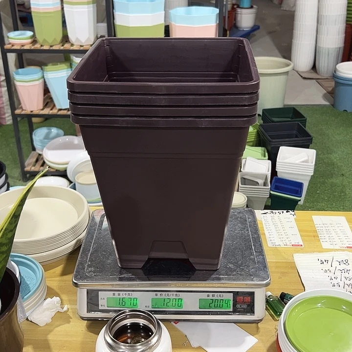 方盆口26高28紫砂无托4只