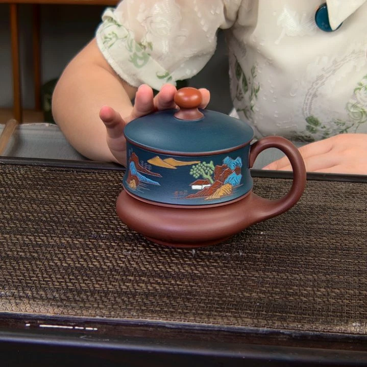 茶杯紫砂高货放漏