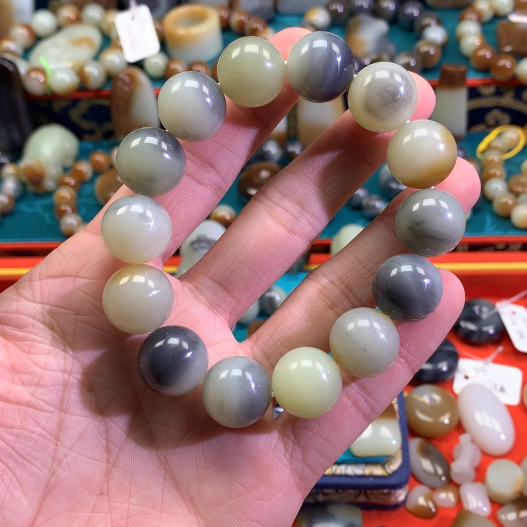 和田玉未镶嵌手链