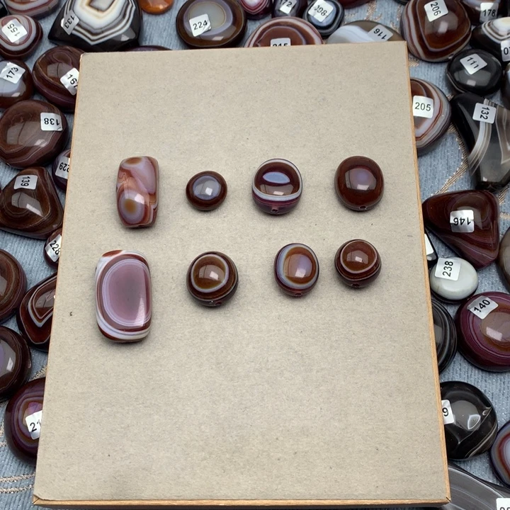 济***店玛瑙/玉髓散珠缠丝玛瑙