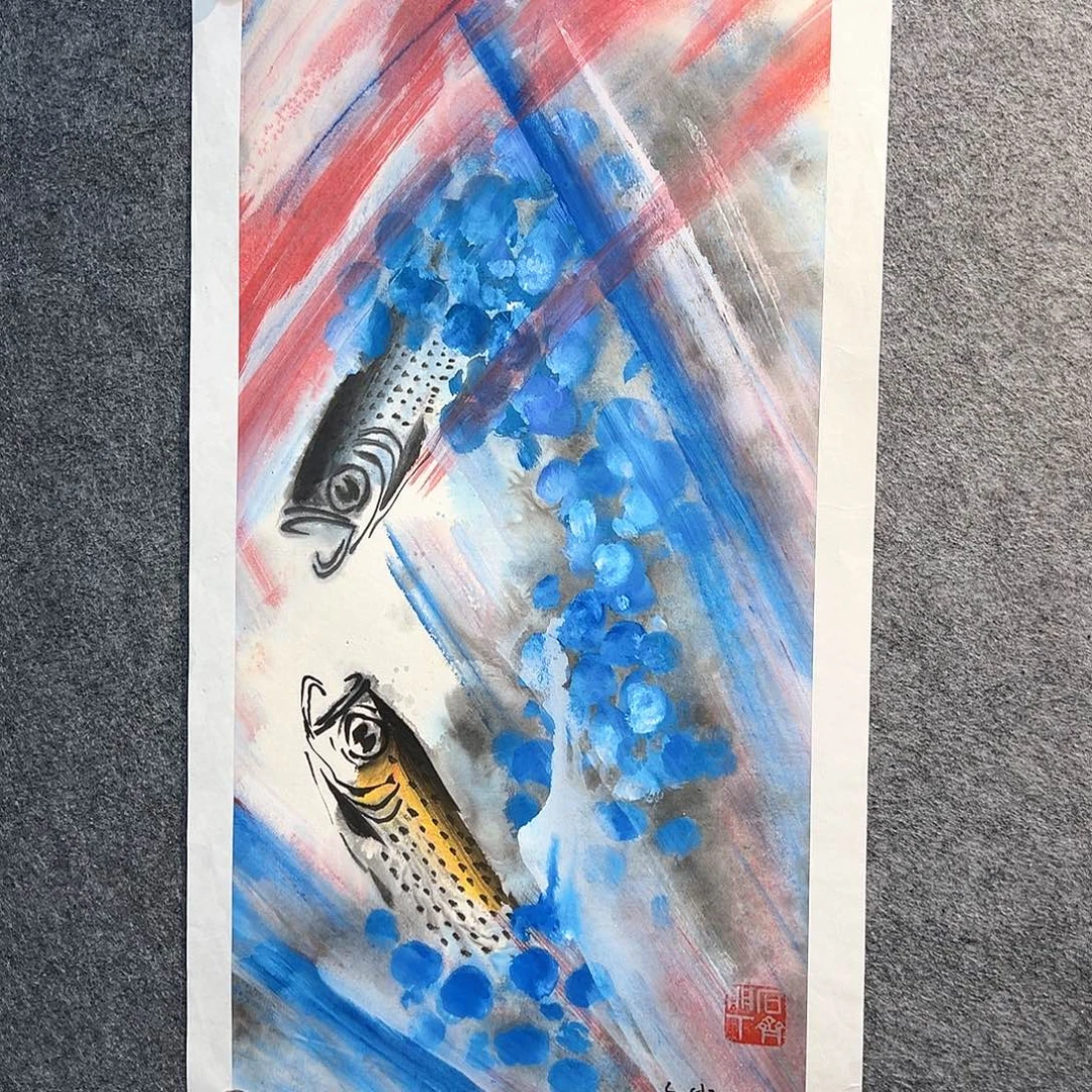 国画纯手绘系列画心