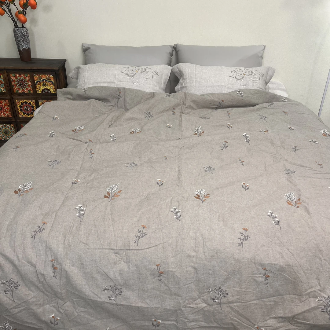 【罗布麻刺绣被子】100%罗布麻刺绣夏被春秋被 填充30%亚麻纤维