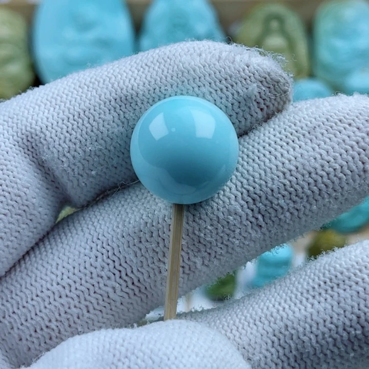 绿松石未镶嵌珠宝奇石16mm