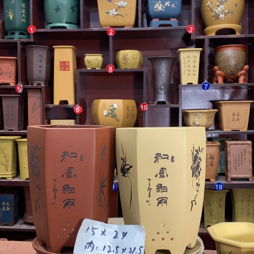 紫砂花盆紫砂花盆