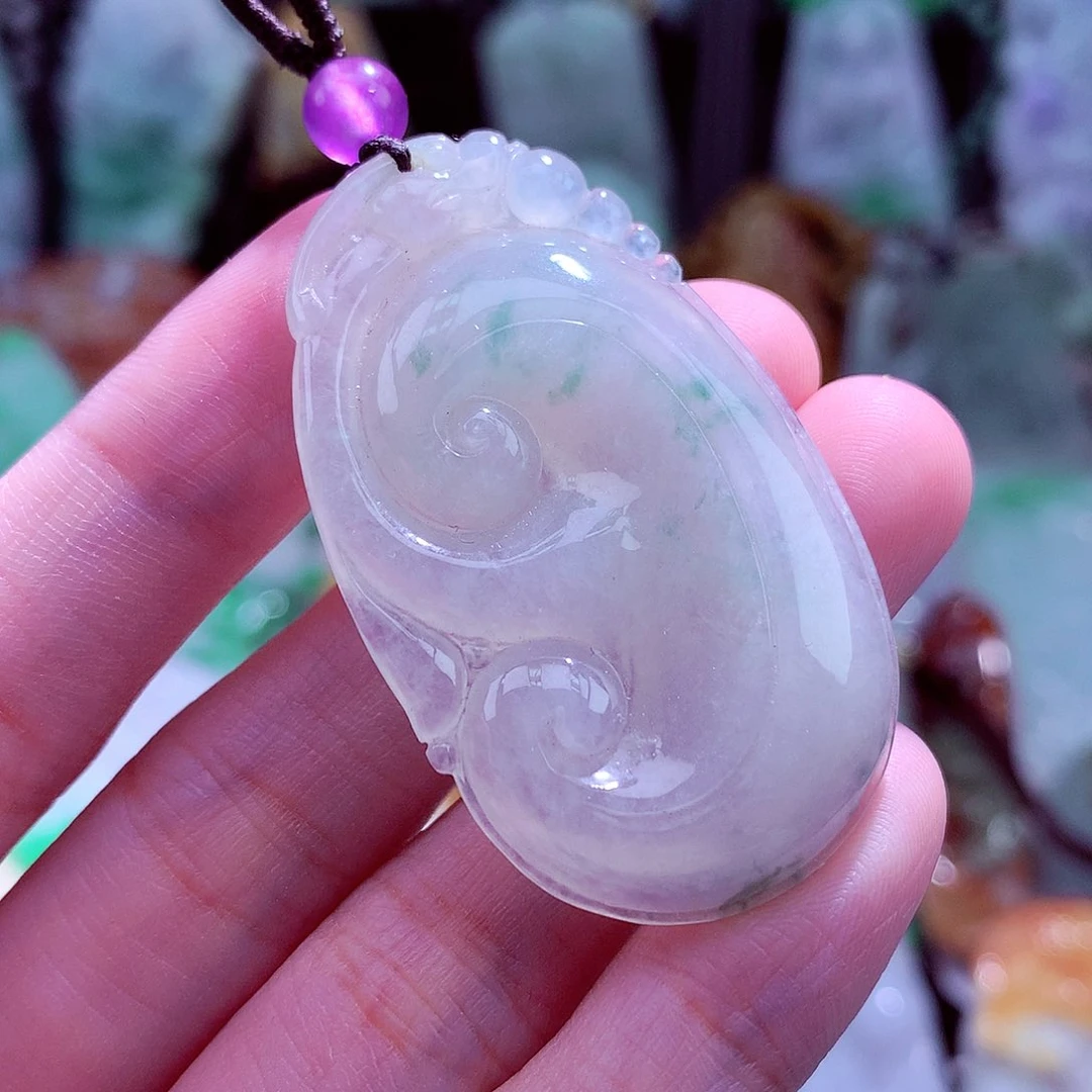 颈饰未镶嵌翡翠天然