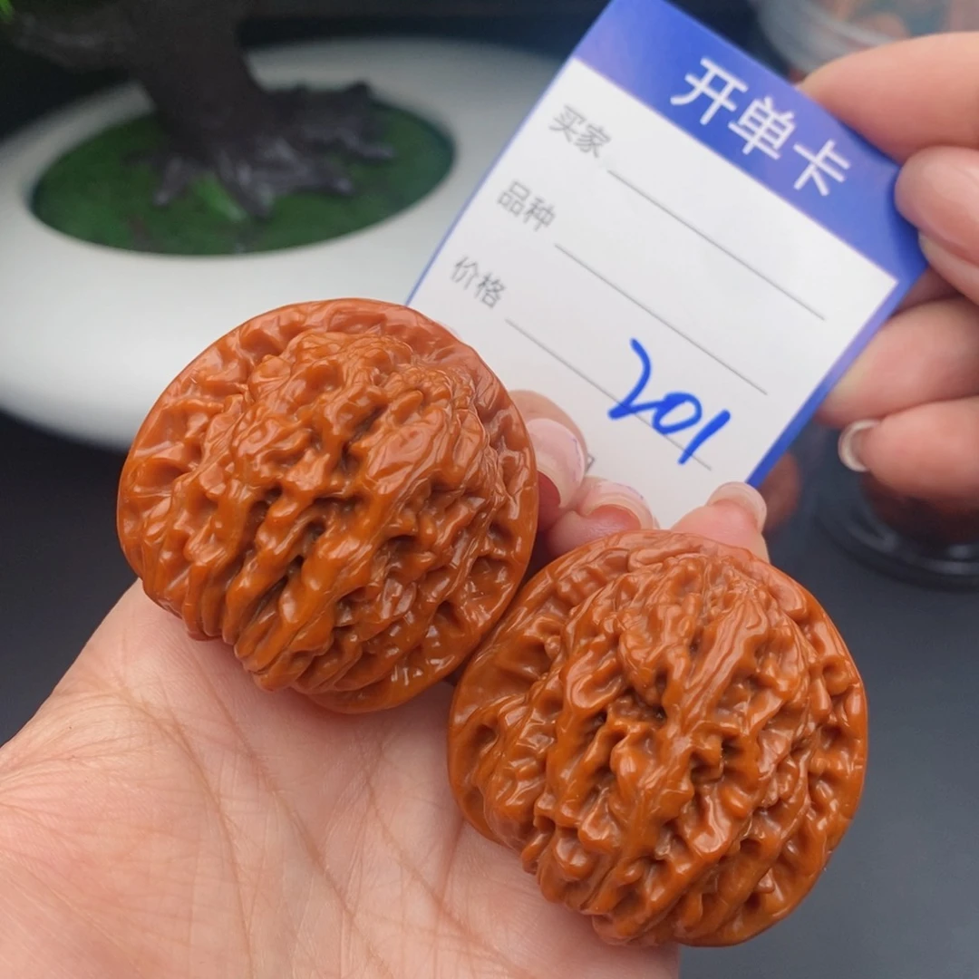 文玩核桃把件42四座楼狮子头201