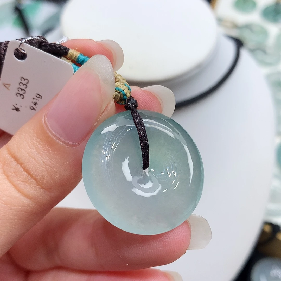 翡翠未镶嵌胸饰翡翠38，26/5.7