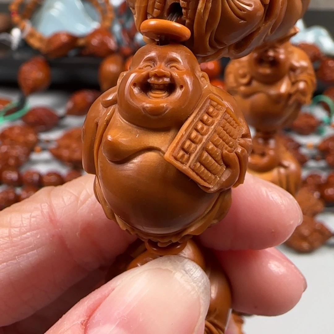 手串橄榄核23老油核八宝大弥勒