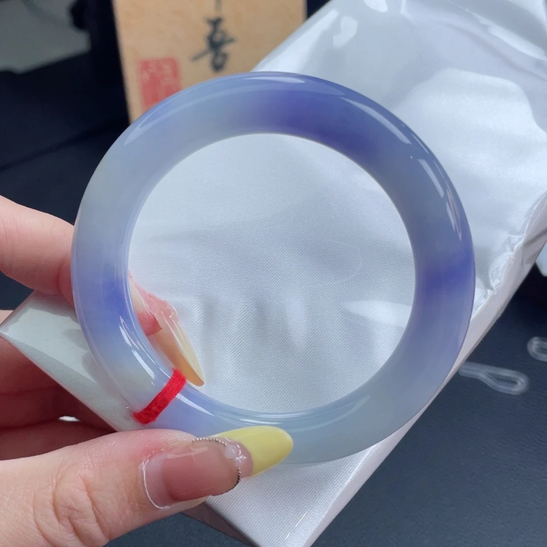 未镶嵌手镯翡翠53.6紫罗兰莫奈花园 艳压群芳 23号