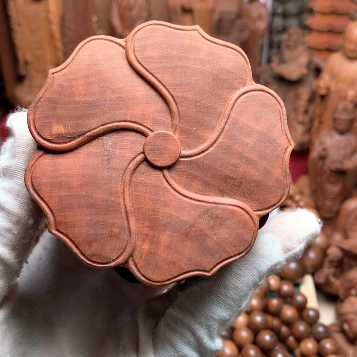 檀香木其他老山檀手把件吊坠微瑕