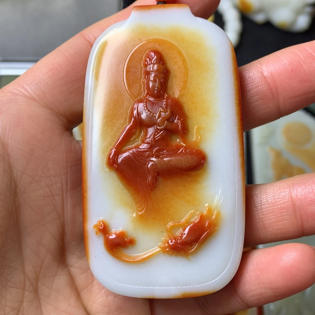 和田玉颈饰未镶嵌大*长