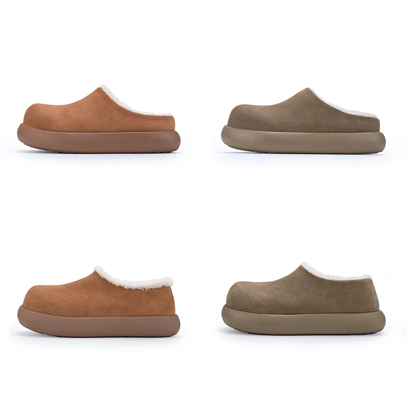 【木易专属】动态防水 厚底土豆4.5CM半包+全包一脚蹬防滑穆勒勃肯